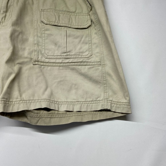 Croft & Barrow Cargo Shorts Men's 40 Beige Cotton Zipper Fly Pockets Flat Front - Picture 2 of 12